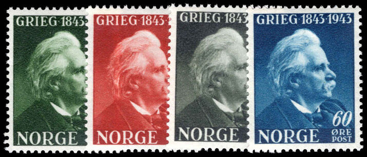 Norway 1943 Birth Centenary of Grieg unmounted mint.