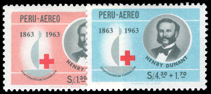 Peru 1964 Red Cross Centenary lightly mounted mint.