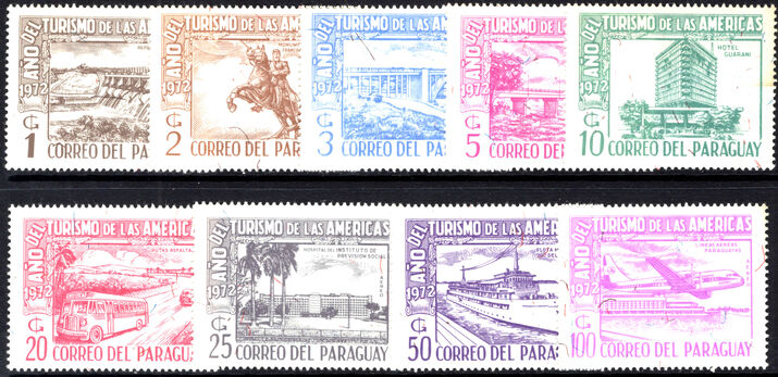 Paraguay 1972 Tourist Year of the Americans (folded) unmounted mint.