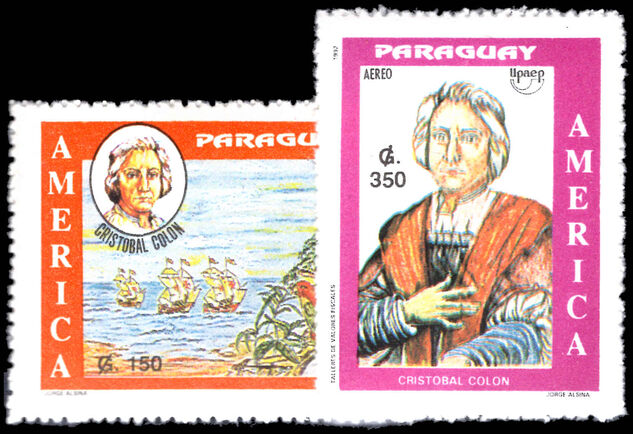 Paraguay 1992 America. 500th Anniversary of Discovery of America by Columbus unmounted mint.