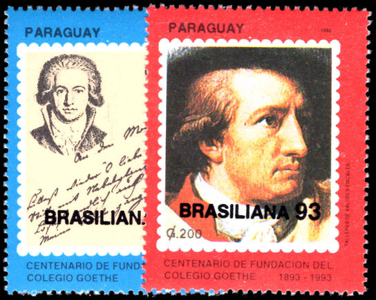 Paraguay 1993 Brasiliana 93 unmounted mint.