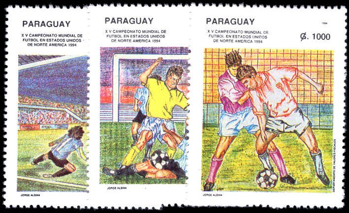 Paraguay 1994 World Cup Football Championship unmounted mint.