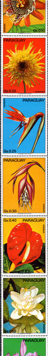 Paraguay 1973 Flowers unmounted mint (folded)