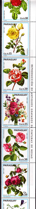 Paraguay 1974 Roses unmounted mint (folded)