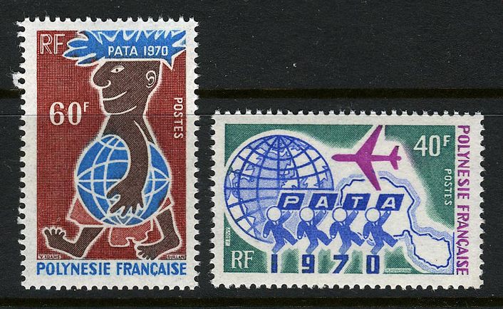 French Polynesia 1970 Pata top values unmounted mint.