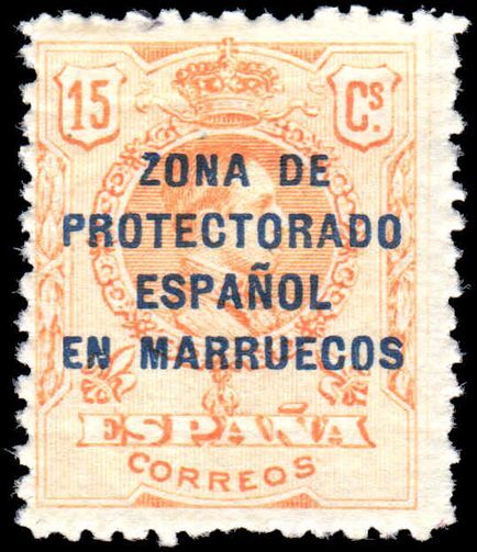 Spain Morocco 1916-21 15c mint lightly hinged.