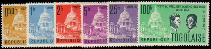 Togo 1962 Presidents Visit to USA unmounted mint.
