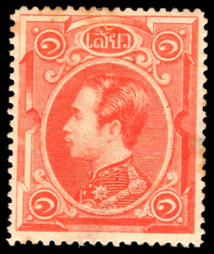 Thailand 1883-85 1 sio red mounted mint.
