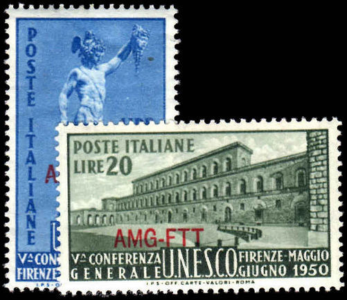Trieste 1950 Unesco Mint Lightly Hinged.
