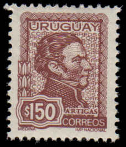 Uruguay 1973 150 Peso Artigas Definative unmounted mint.