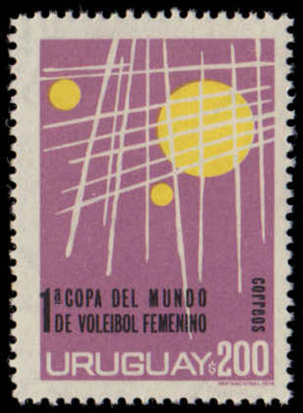 Uruguay 1974 Womens Volleyball unmounted mint.