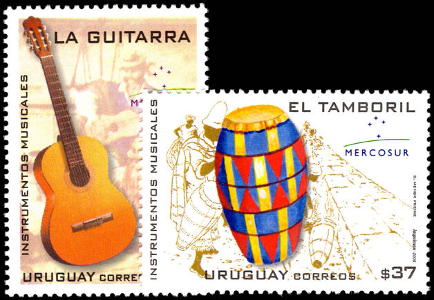 Uruguay 2006 Mercosur. Musical Instruments unmounted mint.