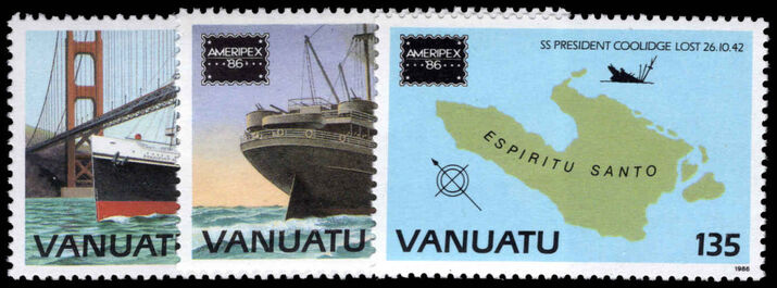 Vanuatu 1986 Sinking of SS President Coolidge unmounted mint.