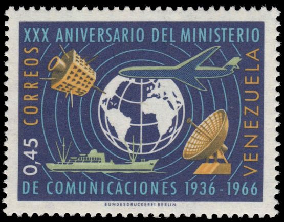 Venezuela 1966 Communications Ministry unmounted mint.