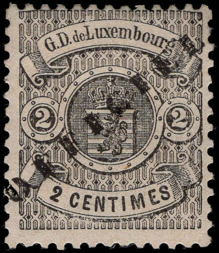 Luxembourg 1878-80 2c official perf mounted mint.