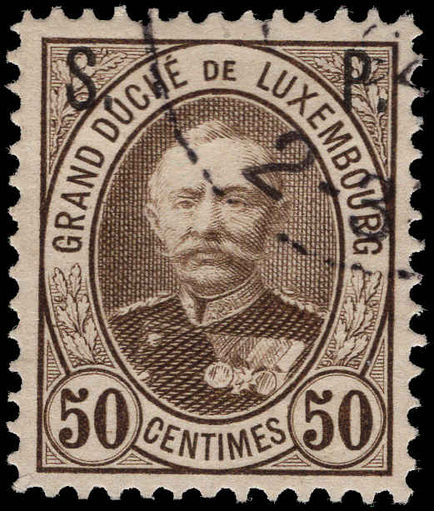 Luxembourg 1893-96 50c official perf 12½ fine used.