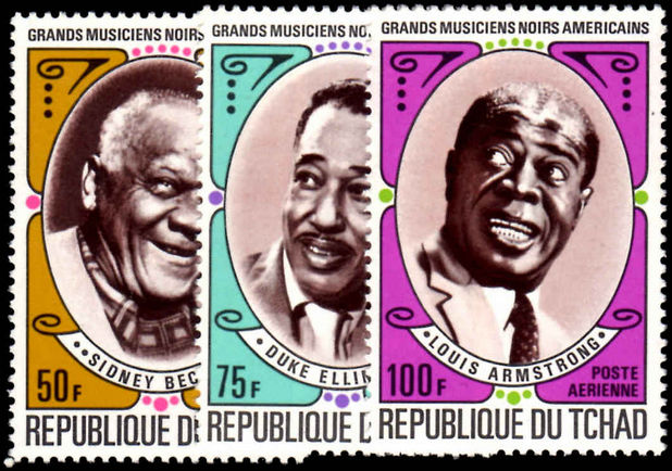 Chad 1971 Famous Black Musicians unmounted mint.
