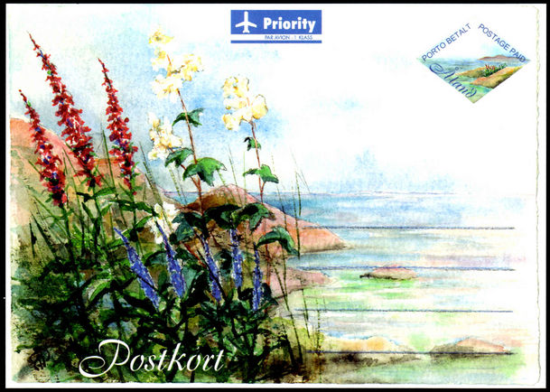 Aland 2000 Wild Flowers Postal Cards Unused