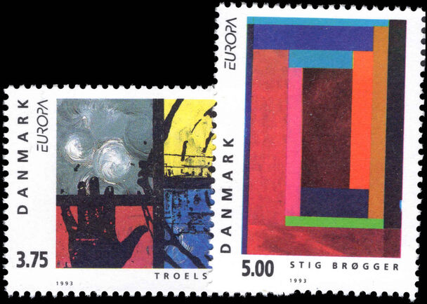Denmark 1993 Europa. Contemporary Art unmounted mint.