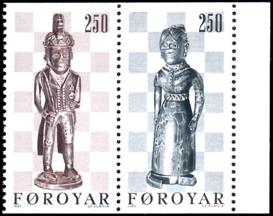 Faroe Islands 1981 Chess Pieces unmounted mint.