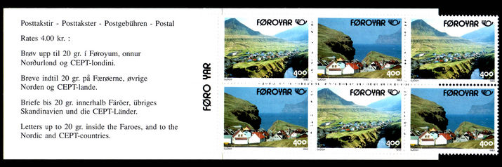 Faroe Islands 1992 Nordic Co-Operation Booklet unmounted mint.