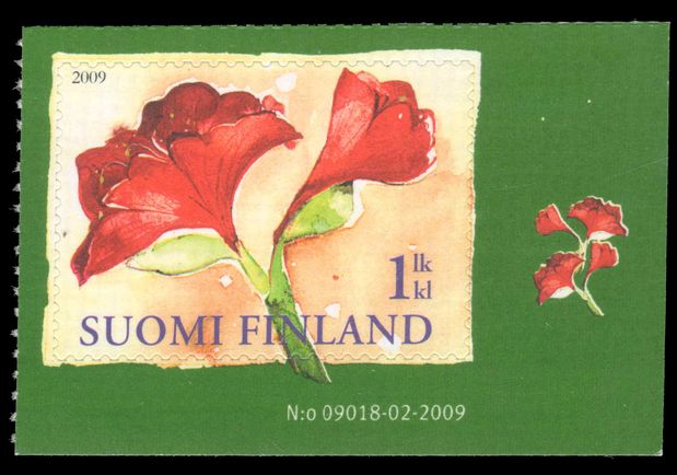 Finland 2009 Amaryllis unmounted mint.