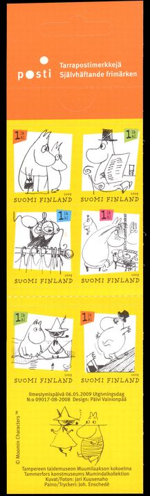 Finland 2009 Moomins Booklet unmounted mint.