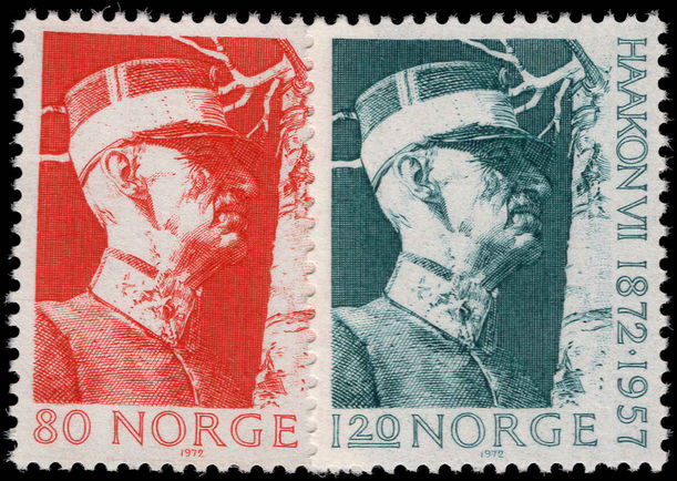 Norway 1972 King Haakon unmounted mint.