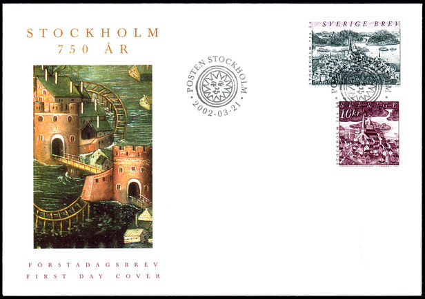 Sweden 2002 Stockholm First Day Cover