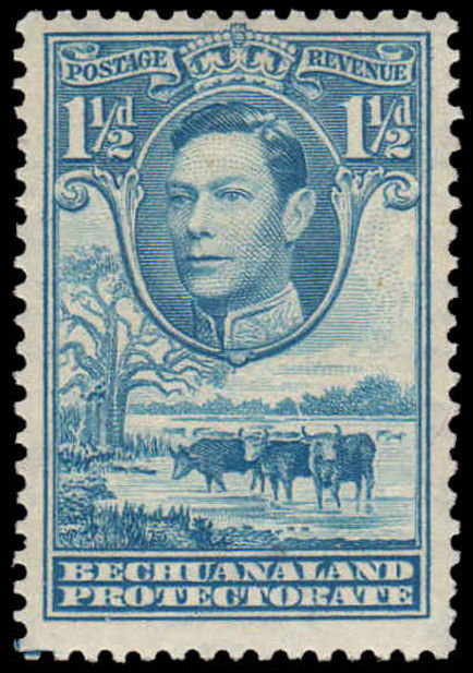 Bechuanaland 1938-52 1½d dull blue fine mint lightly hinged.. 