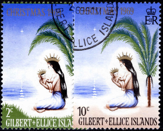 Gilbert & Ellice Islands 1969 Christmas fine used.