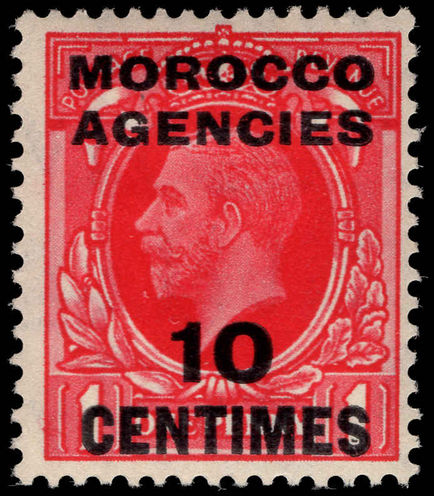 Morocco Agencies 1935-37 10c on 1d lightly mounted mint.