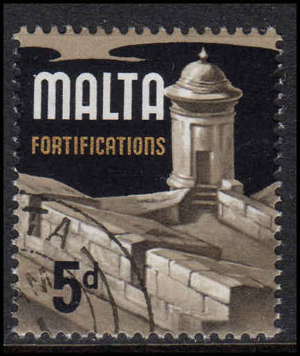 Malta 1965-70 5d fine used.