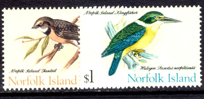 Norfolk Island 1970-71 Birds June 1971 values unmounted mint.