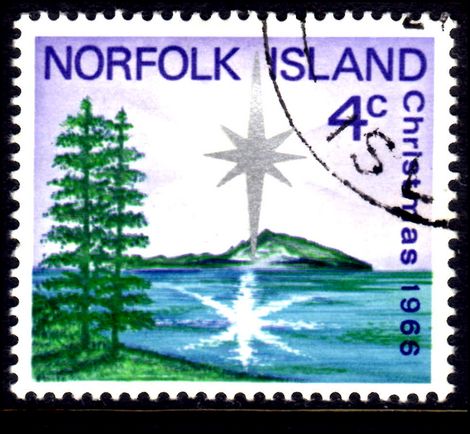 Norfolk Island 1966 Christmas fine used.