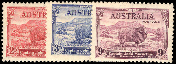 Australia 1934 Death Centenary of Captain John Macarthur unmounted mint.