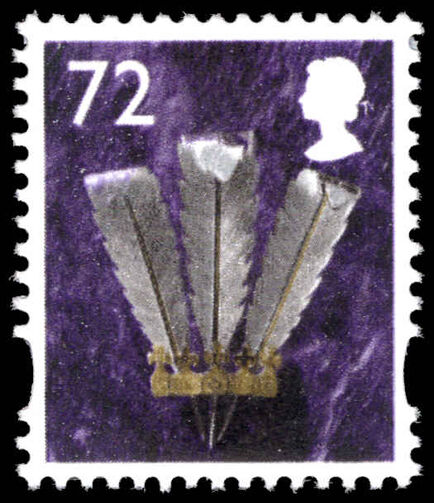 Wales 2003-17 72p Prince of Wales Feathers unmounted mint.