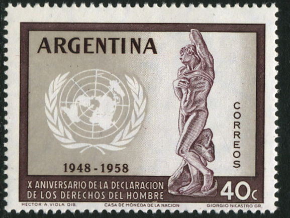 Argentina 1959 Human Rights unmounted mint.