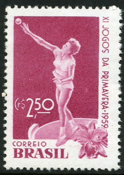 Brazil 1959 Spring Games Shot Putt unmounted mint.