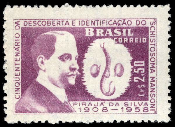 Brazil 1959 P Da Silva Discovery of Fluke unmounted mint.