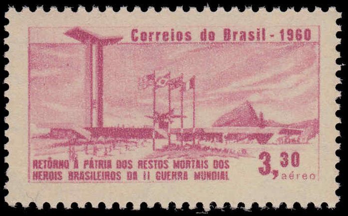 Brazil 1960 War Heroes lightly mounted mint.