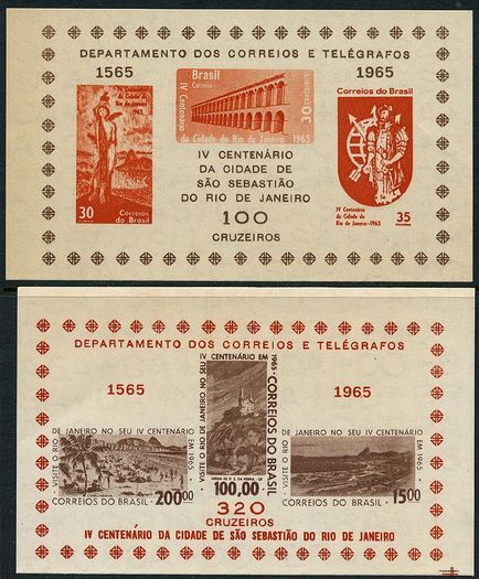 Brazil 1964 Rio souvenir sheets unmounted mint.