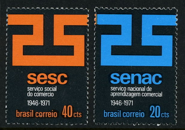Brazil 1971 SENAC/SESC unmounted mint.