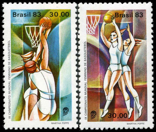 Brazil 1983 Womens Basketball unmounted mint.