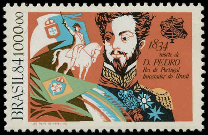 Brazil 1984 Emperor Pedro unmounted mint.