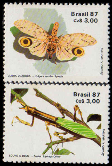 Brazil 1987 Entymologic Society unmounted mint.