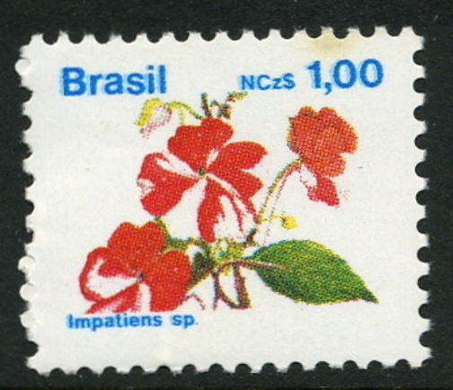 Brazil 1989 Impatiens Flower unmounted mint.