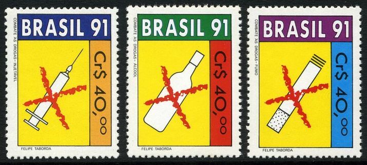 Brazil 1991 Anti-drug campaign unmounted mint.