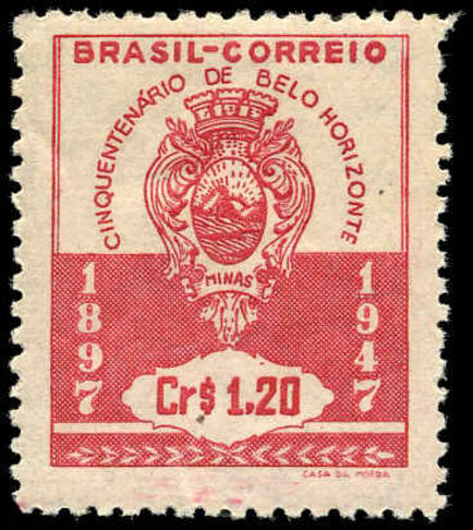 Brazil 1947 Belo Horizonte unmounted mint.