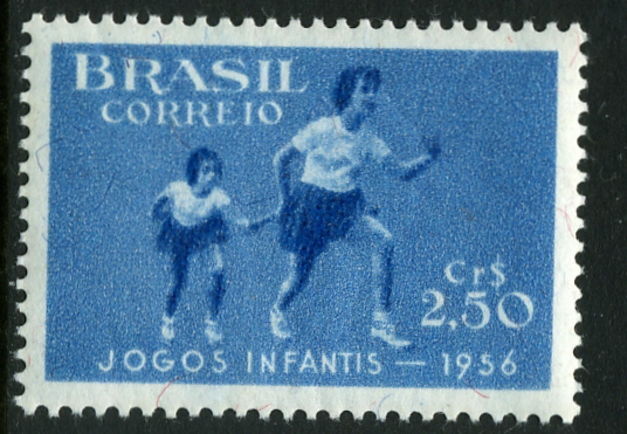 Brazil 1956 Childrens Games Running lightly mounted mint.
